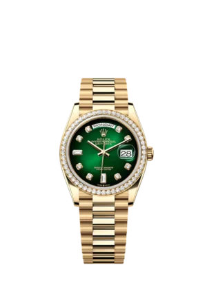 أويستر، ٣٦ مم، من الذهب الأصفر والألماس الرقم المرجعي 128348RBR