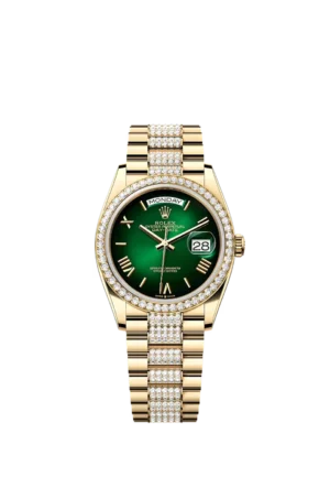 أويستر، ٣٦ مم، من الذهب الأصفر والألماس الرقم المرجعي 128348RBR