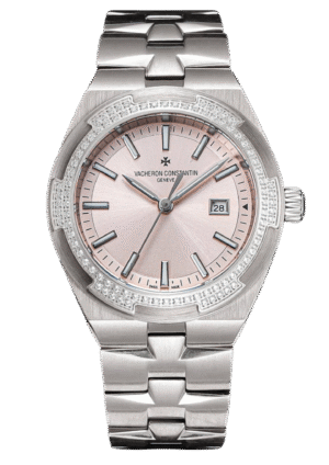 ساعة فاشيرون كونستانتين للنساء من سلسلة أوفرسيز أوتوماتيكية متعرجة